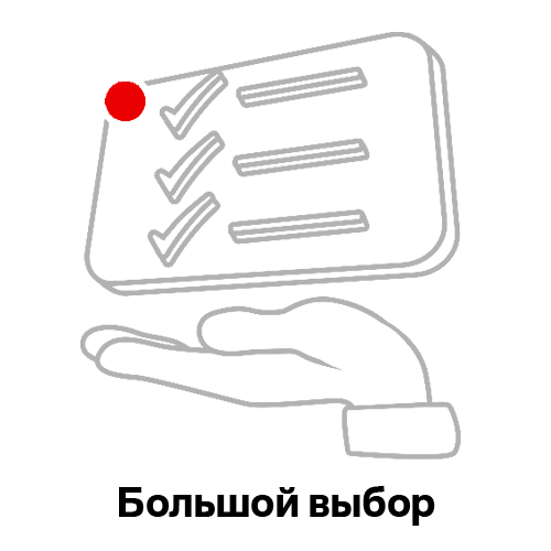 Большой выбор