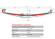 Лист №2 Рессора передняя для грузовиков производства ПАО КамАЗ 6580 4 листа