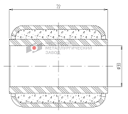 Сайлентблок полурессоры для BPW, аналог 02.0315.98.00
