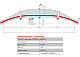 Лист №2 Рессора задняя для прицепа Титан 8 листов