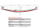 Лист №3 Рессора передняя для грузовиков производства ПАО КамАЗ 6580 4 листа