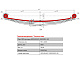 Лист №1 Рессора передняя для грузовиков производства ПАО КамАЗ 6580 4 листа