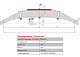 Лист №8 Рессора задняя для прицепа Титан 8 листов