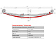 Лист №4 Рессора передняя для грузовиков производства ПАО КамАЗ 6580 4 листа