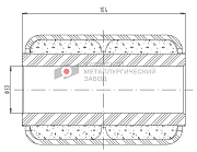 Сайлентблок полурессоры для Renault, аналог 5001852218
