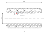 Сайлентблок полурессоры для BPW, аналог 02.0316.90.00