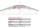 Лист №12 Рессора задняя для Урал 4320, 5557, 532361 15 листов