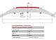 Лист №7 Рессора задняя для прицепа Титан 8 листов