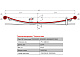 Лист №1 Рессора задняя для ГАЗ NEXT A31R32 3 листа