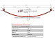 Лист №1 Рессора задняя для ВИС 2347, 2349 3 листа